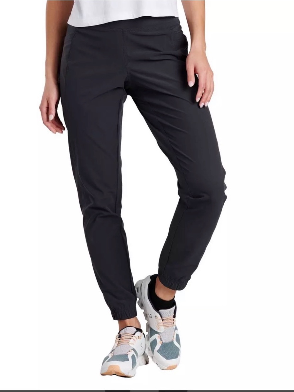 Kuhl Women's Freeflex Jogger Pants - black/charcoal, medium